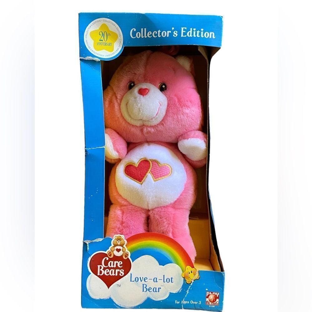 NWB Vtg 2002 Care Bears 12'' Love A Lot Bear Anniversary Stuffed Animal